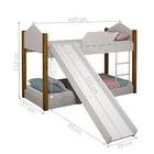 Mini Beliche Clean Branco E Mel Com Escorrega