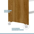 Mini Berço 100% Mdf Com Colchão Léo Yescasa Branco /ipê