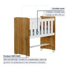 Mini Berço 100% Mdf Com Rodízios