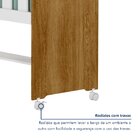 Mini Berço 100% Mdf Com Rodízios