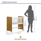 Mini Berço 100% Mdf Com Rodízios