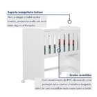 Mini Berço 100% Mdf Com Rodízios