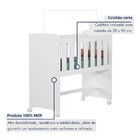 Mini Berço 100% Mdf Com Rodízios