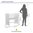 Mini Berço 100% Mdf Com Rodízios