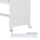 Mini Berço 100% Mdf Com Rodízios Yescasa