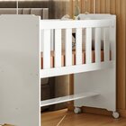 Mini Berço 100% Mdf Com Rodízios Yescasa
