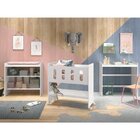 Mini Berço 3 Em 1 93x94cm Escrivaninha E Trocador Zain