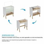Mini Berço 3 Em 1 Com Colchão Ada Retrô 100% Mdf Espresso Móv