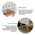 Mini Berço 3 Em 1 Com Colchão Ada Retrô 100% Mdf Espresso Móv