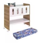 Mini Berço 3 Em 1 Zain Com Colchão - Reller Móveis