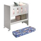 Mini Berço 3 Em 1 Zain Com Colchão - Reller Móveis