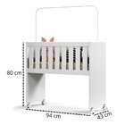 Mini Berço Com Colchão E Suporte Mosquiteiro Infantil Kids Cr