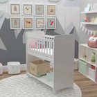 Mini Berço Compacto Portátil Para Bebê Com Grade Movel Rodízi