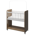 Mini Berço Compacto Portátil Para Bebê Com Grade Movel Rodízi