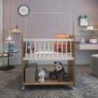 Mini Berço Compacto Portátil Para Bebê Com Rodízio Colchão Su