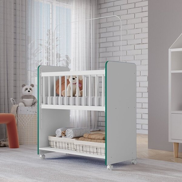 Mini Berço Infantil Multifuncional Nicho Organizador Aconcheg