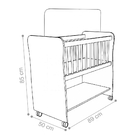 Mini Berço Júlio Nature Branco