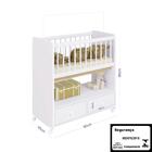 Mini Berço Moisés Com 2 Gavetas E 1 Prateleira By510 - Branco