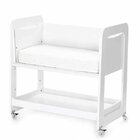 Mini Berco Moises Com Colchao Coleção Moisés Branco Acetinado