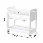 Mini Berco Moises Com Colchao Coleção Moisés Branco Acetinado