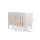 Mini Berço Moisés Encanto Branco Com Colchão Medida Especial