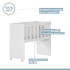 Mini Berço Multifuncional 5 Em 1 Com Colchão Branco