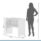 Mini Berço Multifuncional 5 Em 1 Com Colchão Branco