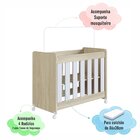 Mini Berço Para Quarto De Bebê 4 Em 1 Evolutivo Carvalho Arag