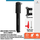 Mini Bomba De Bicicleta Com Extensor - Starfer