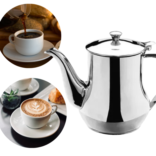 Mini Bule Inox 420ml P/ Chá Café Leite