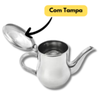 Mini Bule Inox 420ml P/ Chá Café Leite