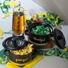 Mini Caçarola Cerâmica C/tampa Grateful Preto Matt/amarelo 12