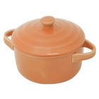 Mini Caçarola De Porcelana Farm Laranja Lyor 8313