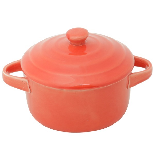 Mini Caçarola De Porcelana Farm Vermelha Lyor 8312