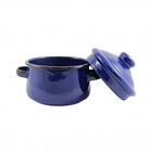 Mini Caçarola Em Agata - 500 Ml  - Azul - Indução