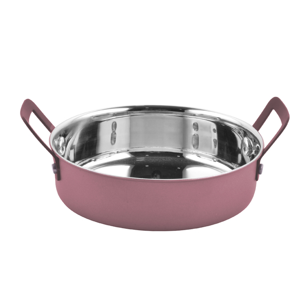 Mini Caçarola Inox Bronze Servir Decorar Bistrô 12cm