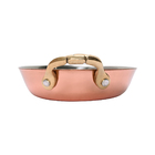 Mini Caçarola Oval 18 9 X 10 5 X 4cm Inox Bronze Mimo Style A