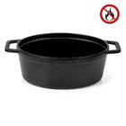 Mini Caçarola Oval Sem Tampa 15,5 Cm Melamina Preta 100% Prof