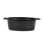 Mini Caçarola Oval Sem Tampa 15,5 Cm Melamina Preta 100% Prof