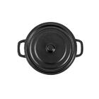 Mini Caçarola Redonda Com Tampa Black 13 Cm Melamina 100% Pro