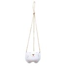 Mini Cachepot Gatinho De Pendurar Branco