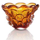 Mini Cachepot Murano São Marcos - Cristal Âmbar 20cm