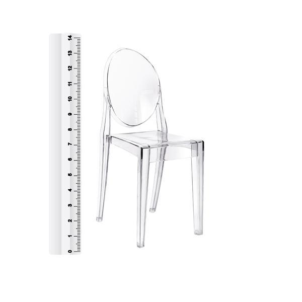 Mini Cadeira Miss Sophia - Victoria Ghost - Incolor - Transpa