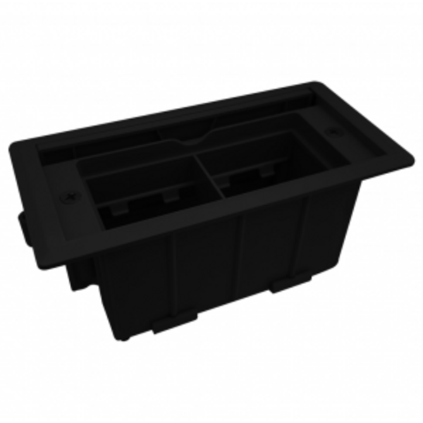 Mini Caixa De Embutir Abs 4 Blocos Facility- Tp Retratil - Pr