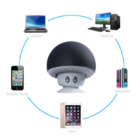Mini Caixa De Som Bluetooth Sem Fio Cogumelo Preto
