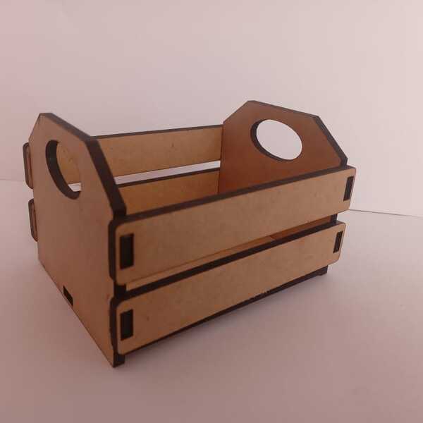 Mini Caixa Mdf, Tipo Caixote De Feira 8x6cm  Kit 10 Unidades