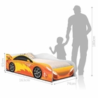 Mini Cama Carrinho Flash Laranja