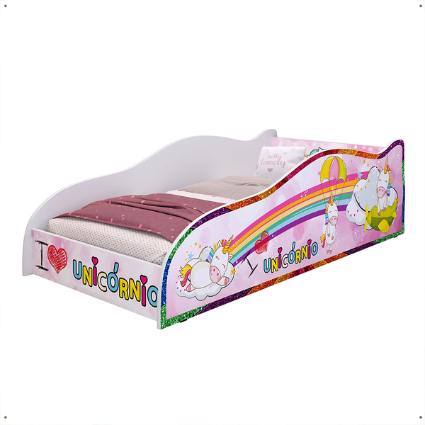 Mini Cama Carro Infantil Montessoriana MDF Lateral Proteção C