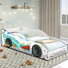 Mini Cama Carro Premium Branco Com Colchão