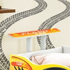 Mini Cama Carros Coloridos Laranja